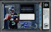 Russell Wilson Autographed 2012 Panini Rookie Stars Longevity Materials Rookie Card #246 Seattle Seahawks Auto Grade Gem Mint 10 #140/249 Beckett BAS #13315346