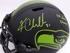 Kam Chancellor Autographed Seattle Seahawks Eclipse Black Full Size Authentic Speed Helmet "SB XLVIII Champs" (Signed Twice) MCS Holo #98094