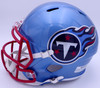 Ryan Tannehill Autographed Tennessee Titans Flash Blue Full Size Replica Speed Helmet (Smudge) Beckett BAS QR #WN46138