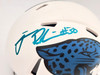 James Robinson Autographed Jacksonville Jaguars Lunar Eclipse White Speed Mini Helmet Beckett BAS QR Stock #199252