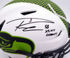 Russell Wilson Autographed Seattle Seahawks White Lunar Eclipse Full Size Authentic Hyper Speed Flex Helmet "SB XLVIII Champs" RW Holo & Beckett BAS #WE95224