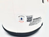 Justin Fields Autographed Chicago Bears Lunar Eclipse White Speed Mini Helmet Beckett BAS QR #WL62754