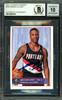 Damian Lillard Autographed 2012-13 Panini Stickers European Rookie Card #246 Portland Trail Blazers Auto Grade Gem Mint 10 Beckett BAS #13605374