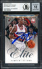 Damian Lillard Autographed 2012-13 Panini Elite Rookie Card #16 Portland Trail Blazers Auto Grade Gem Mint 10 Beckett BAS #13605395