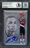 Damian Lillard Autographed 2012-13 Panini Intrigue Rookie Card #133 Portland Trail Blazers Auto Grade Gem Mint 10 Beckett BAS #13605403