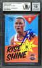 Damian Lillard Autographed 2012-13 Panini Past & Present Rise N Shine Rookie Card #16 Portland Trail Blazers Auto Grade Gem Mint 10 Beckett BAS #13605445