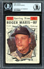 Roger Maris Autographed 1961 Topps Card #576 New York Yankees All-Star Beckett BAS #13608661