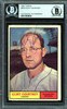 Clint Courtney Autographed 1961 Topps Card #342 Kansas City A's Beckett BAS #13608834