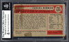 Carlos Bernier Autographed 1954 Bowman Card #171 Pittsburgh Pirates (Off-Condition) Beckett BAS #13609928