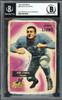 Dick Stanfel Autographed 1955 Bowman Rookie Card #36 Detroit Lions (Off-Condition) Beckett BAS #13610039