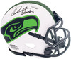 Quandre Diggs Autographed Seattle Seahawks Lunar Eclipse White Speed Mini Helmet MCS Holo Stock #200274