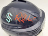 Riley Sheahan Autographed Seattle Kraken Blue Mini Helmet Fanatics Holo Stock #200880