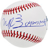 Manny Ramirez Autographed Official MLB Baseball Boston Red Sox "04 WS MVP" Beckett BAS QR Stock #200883