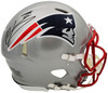 Mac Jones Autographed New England Patriots Silver Full Size Authentic Speed Helmet Beckett BAS QR Stock #200939