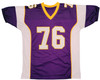 Minnesota Vikings Steve Hutchinson Autographed Purple Jersey "HOF 20" Beckett BAS QR Stock #201206