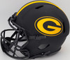 Davante Adams Autographed Green Bay Packers Eclipse Black Full Size Authentic Speed Helmet Beckett BAS QR Stock #201213