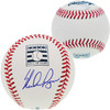 Nolan Ryan Autographed Official HOF Logo Baseball Texas Rangers Beckett BAS Stock #201271