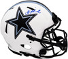 Troy Aikman Autographed Dallas Cowboys Lunar Eclipse White Full Size Authentic Speed Helmet Beckett BAS QR Stock #201540