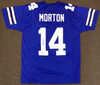 Dallas Cowboys Craig Morton Autographed Blue Jersey Beckett BAS #B27310