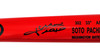 Juan Soto Autographed Red & Blue Rawlings Game Model Bat New York Yankees Beckett BAS QR Stock #201916