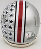 TreVeyon Henderson Autographed Ohio State Buckeyes Silver Speed Mini Helmet Beckett BAS QR Stock #202075