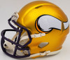 Herschel Walker Autographed Minnesota Vikings Flash Yellow Speed Mini Helmet Beckett BAS QR Stock #202149