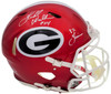 Herschel Walker Autographed Georgia Bulldogs Flash Red Full Size Authentic Speed Helmet "82 Heisman" Beckett BAS QR Stock #202152