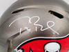 Tom Brady Autographed Tampa Bay Buccaneers Gray Full Size Authentic Speed Helmet Fanatics Holo Stock #202344