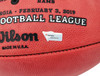 Tom Brady Autographed Official NFL Leather SB LIII Logo Football Tampa Bay Buccaneers Fanatics Holo Stock #202347