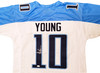 Tennessee Titans Vince Young Autographed White Jersey JSA Stock #202304