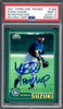 Ichiro Suzuki Autographed 2001 Topps Chrome Traded Retrofractor Rookie Card #T266 Seattle Mariners PSA 9 Auto Grade Gem Mint 10 "01 ROY MVP" PSA/DNA #63680013