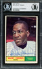 Valmy Thomas Autographed 1961 Topps Card #319 Cleveland Indians Beckett BAS #14065984