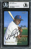 David Ortiz Autographed 1997 Fleer Rookie Card #512 Boston Red Sox Beckett BAS #14066099