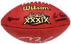 Tom Brady Autographed Official NFL Leather SB XXXIX Logo Football New England Patriots Fanatics Holo Stock #202895