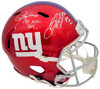 Lawrence Taylor & Saquon Barkley Autographed New York Giants Flash Red Full Size Replica Speed Helmet "NFL ROY" Beckett BAS QR Stock #202987