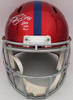 Lawrence Taylor & Saquon Barkley Autographed New York Giants Flash Red Full Size Replica Speed Helmet "NFL ROY" Beckett BAS QR Stock #202987