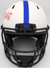 Lawrence Taylor & Saquon Barkley Autographed New York Giants Lunar Eclipse White Full Size Authentic Speed Helmet "NFL ROY" Beckett BAS QR Stock #202990