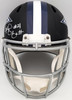 Ezekiel Elliott Autographed Dallas Cowboys Flat Matte Black Full Size Replica Speed Helmet Beckett BAS QR Stock #203005