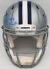 Ezekiel Elliott Autographed Dallas Cowboys Silver Full Size Authentic Speed Helmet Beckett BAS QR Stock #203010