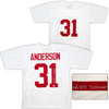 Alabama Crimson Tide Will Anderson Autographed White Jersey "Terminator" Beckett BAS QR Stock #203019