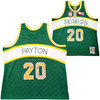 Seattle Supersonics Gary Payton Autographed Green Authentic Mitchell & Ness Hardwood Classics Swingman Jersey NBA Top 75 Size XXXL "The Glove" Beckett BAS QR Stock #203423