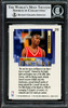 Allen Iverson Autographed 1996-97 Fleer Ultra Rookie Card #270 Philadelphia 76ers Beckett BAS #14133871