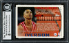 Allen Iverson Autographed 1996-97 Topps Rookie Card #171 Philadelphia 76ers (Creased) Beckett BAS #14133938