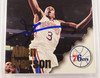 Allen Iverson Autographed 1996-97 Hoops Rookie Card #295 Philadelphia 76ers Beckett BAS #14134143