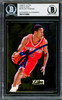 Allen Iverson Autographed 1996-97 Fleer Ultra Give & Take Rookie Card #4 Philadelphia 76ers Beckett BAS #14133869