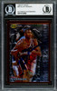 Allen Iverson Autographed 1996-97 Topps Finest Rookie Card #69 Philadelphia 76ers Beckett BAS #14133952