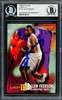 Allen Iverson Autographed 1996-97 Fleer Lucky 13 Rookie Card #1 Philadelphia 76ers Beckett BAS #14134118