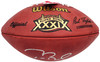 Tom Brady Autographed Official NFL Leather Super Bowl XXXIX Logo Football Fanatics Holo #AA0104078