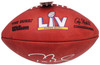 Tom Brady Autographed Official NFL Leather Super Bowl LV Logo Football "SB LV MVP" Fanatics Holo #AA0104060