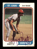 Ken Reitz Autographed 1974 Topps Card #372 St. Louis Cardinals SKU #204370